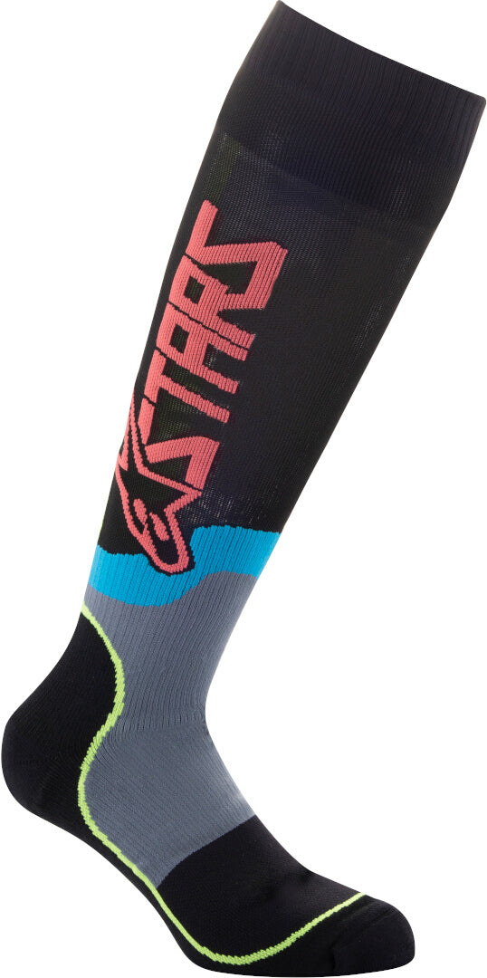 ALPINESTARS 骑行袜 MX Plus-2 Youth Motocross Socks Black/Yellow