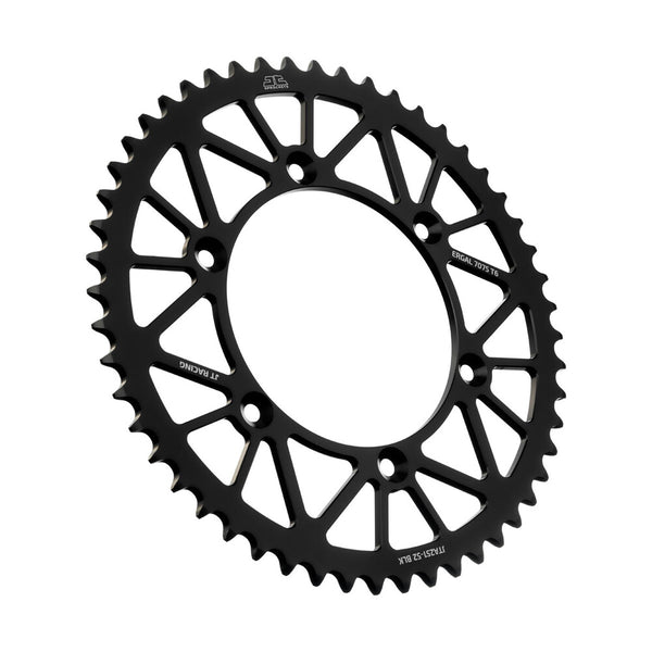 JT 链轮 REAR RACELITE SPROCKET ALUM 52T-520 黑 HON/YAM
