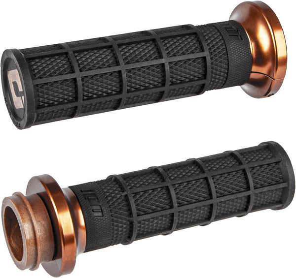 ODI 手把胶 V31ITW-BZ-Z Lock On Grips for compatible with Indian Touring - 黑/铜