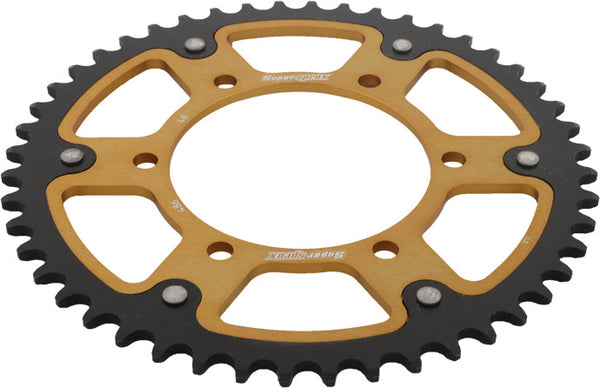 SUPERSPROX 链轮 REAR STEALTH SPROCKET ALU/STL 48T-520 GLD HON/KAW/YAM