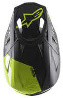 ALPINESTARS 头盔 Supertech M-8 Echo Helmet Black/Hi-Vis Yellow Matte & Gloss M-8