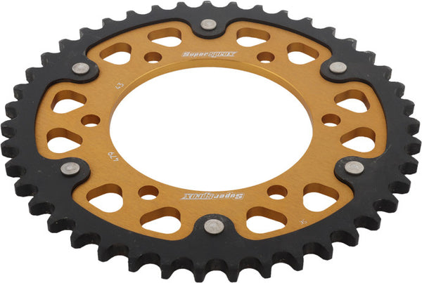 SUPERSPROX 链轮 REAR STEALTH SPROCKET ALU/STL 43T-530 GLD YAM