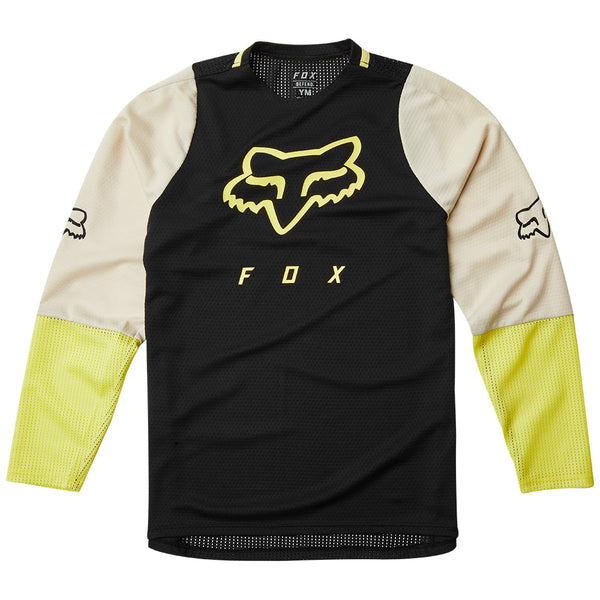 FOX 骑行衣 青少年款 青年款 Defend LS Jersey [黑]