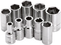 PERFORMANCE TOOL 工具 1/4" Metric Socket Set