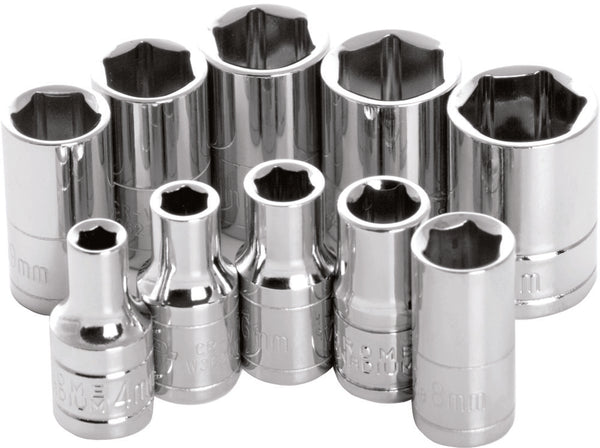 PERFORMANCE TOOL 工具 1/4" Metric Socket Set