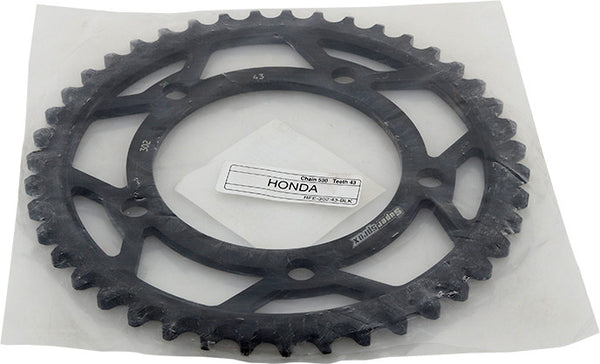 SUPERSPROX 后链轮 钢制 43T-530 黑 HON