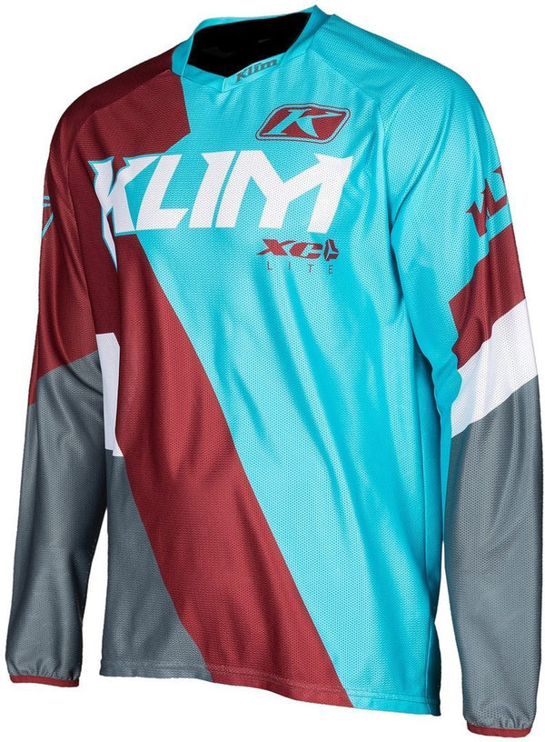 Klim XC Lite Motocross Jersey Light Blue/Red