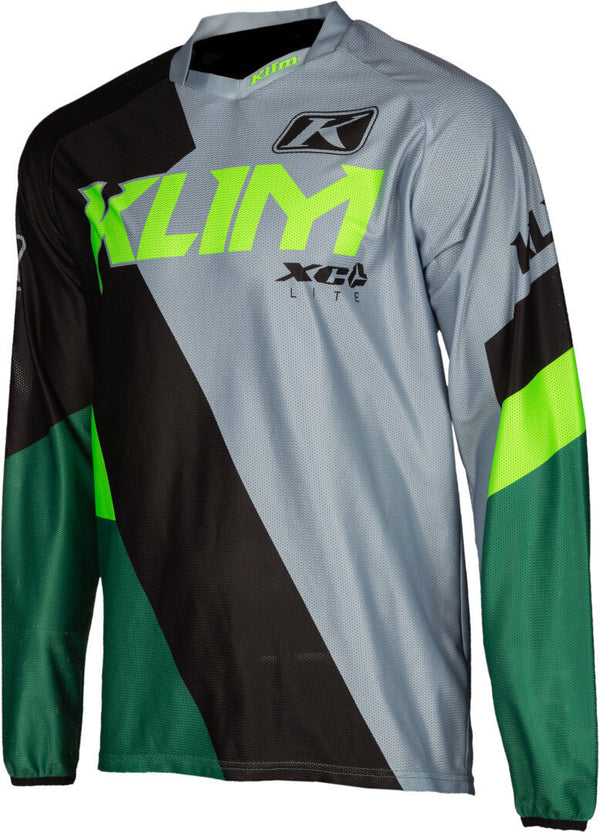 Klim XC Lite Motocross Jersey Black/Grey/Green