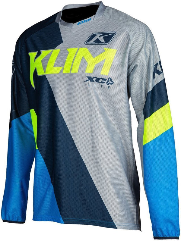 Klim XC Lite Motocross Jersey Light Grey/Blue
