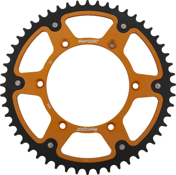 SUPERSPROX 链轮 REAR STEALTH SPROCKET ALU/STL 52T-520 GLD KAW/SUZ