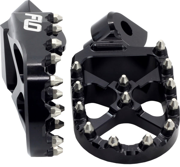 Flo Motorsports 脚踏 Suzuki Pro Series Foot Pegs Black SUZ