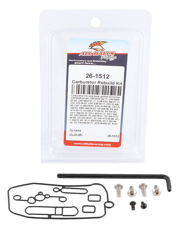 All Balls KTM/Suzuki/Honda/Yamaha Keihin MID Body Carb Kit