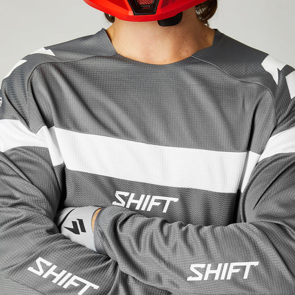 SHIFT 骑行服 WHITE LABEL VOID JERSEY [灰/白]