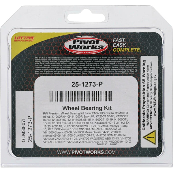 Pivot Works 车轮轴承和密封套件 KTM/Husqvarna/Husaberg/Gas Gas/Suzuki/Kawasaki/Honda/BMW Wheel Bearing Kit Premium