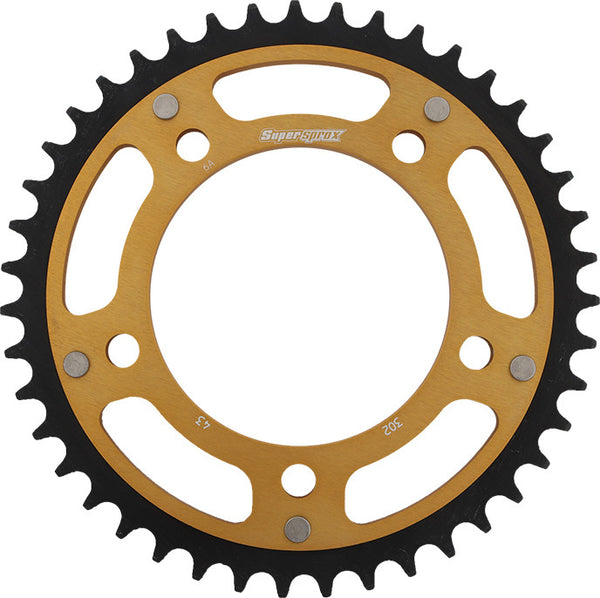 SUPERSPROX 链轮 REAR STEALTH SPROCKET ALU/STL 43T-530 GLD HON