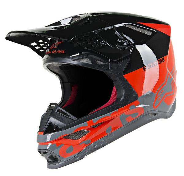 ALPINESTARS ALPINESTARS M8 头盔 Supertech M8 Radium Helmet Red/Black/Grey Gloss M-8
