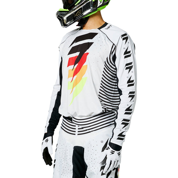 SHIFT 黑 LABEL TARGA JERSEY [白/黑]