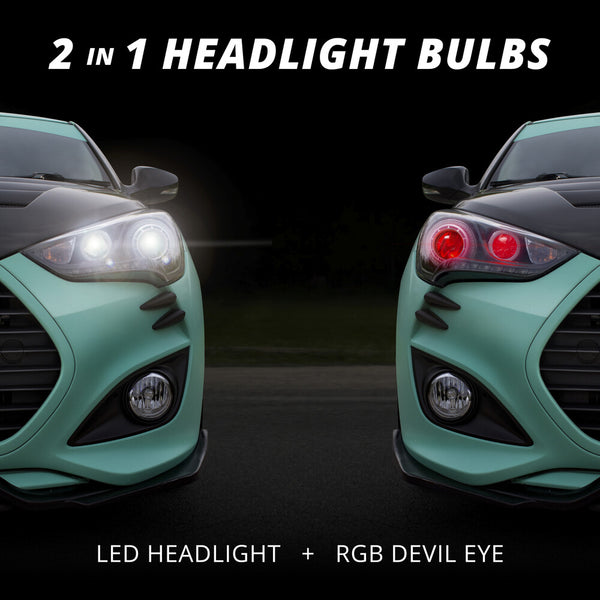 XK GLOW 照明 H4 LED RGB Bulb Kit