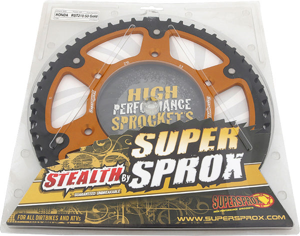 SUPERSPROX 链轮 REAR STEALTH SPROCKET ALU/STL 53T-520 GLD HON
