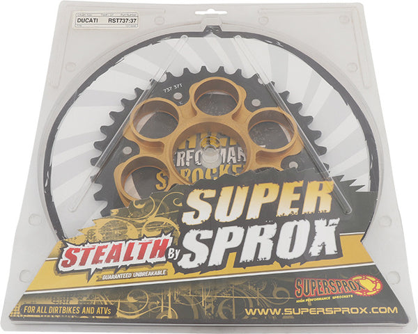 SUPERSPROX 链轮 REAR STEALTH SPROCKET ALU/STL 37T-520 GLD DUC