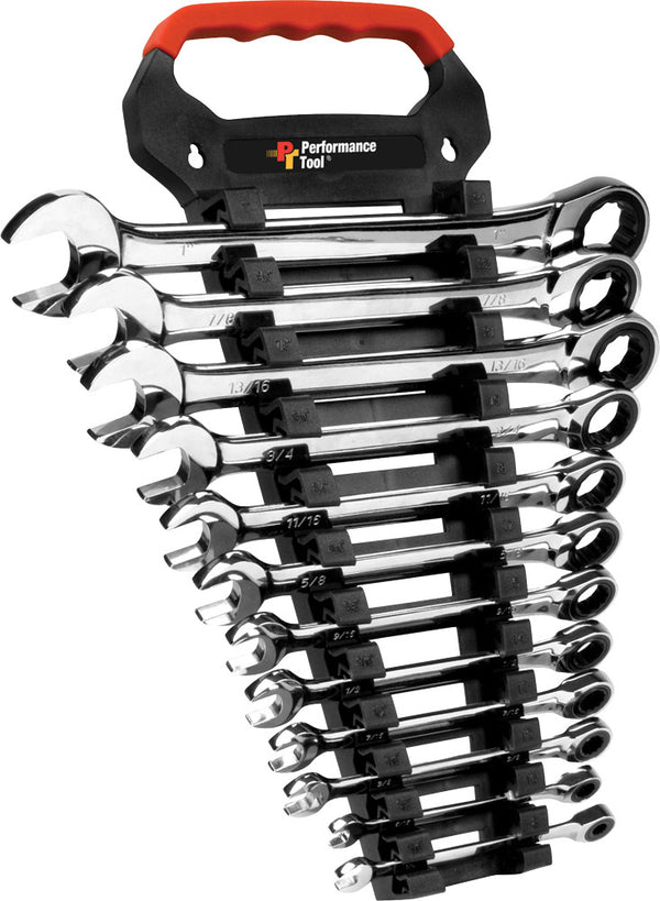PERFORMANCE TOOL 工具 SAE Ratchet Wrench Set