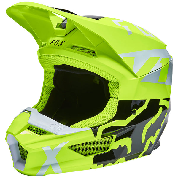 FOX 头盔 V1 Skew Helmet ECE [FLO 黄]