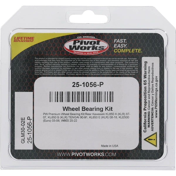 PIVOT WORKS 轴承 WHEEL BEARING KIT PREMIUM