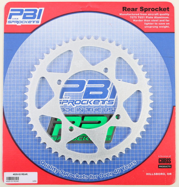 PBI 链轮 REAR SPROCKET ALUMINUM 53T-420 KAW/SUZ