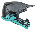 ALPINESTARS ALPINESTARS M8 头盔 Supertech M8 Radium Helmet Gloss Black/Grey/Teal M-8