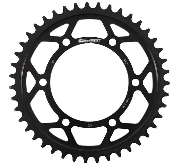SUPERSPROX 链轮 REAR EDGE SPROCKET 钢制 43T-525 黑 SUZ/YAM