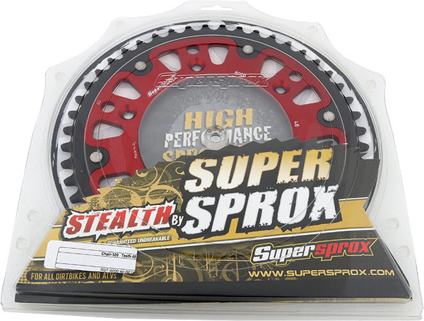 SUPERSPROX 链轮 REAR STEALTH SPROCKET ALU/STL 48T-520 红 BETA