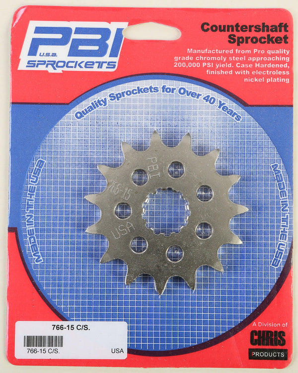 PBI 链轮 FRONT CS SPROCKET STEEL 15T-525 KAW/SUZ/TRI/YAM