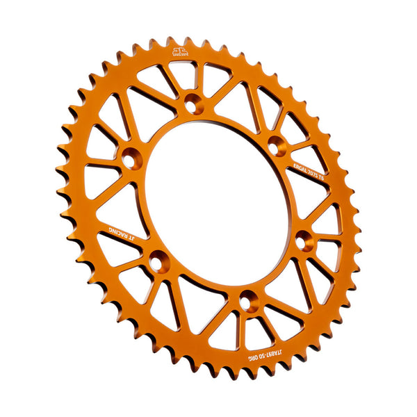 JT 链轮 REAR RACELITE SPROCKET ALUM 50T-520 ORG HUS/HUSQ/KTM