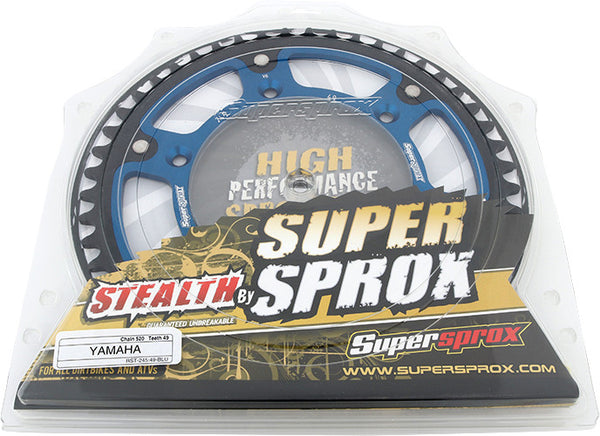 SUPERSPROX 链轮 REAR STEALTH SPROCKET ALU/STL 49T-520 蓝 YAM