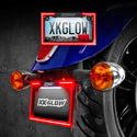 XK GLOW 照明 Motorcycle LED License Plate Frame w/Running Turn & Brake