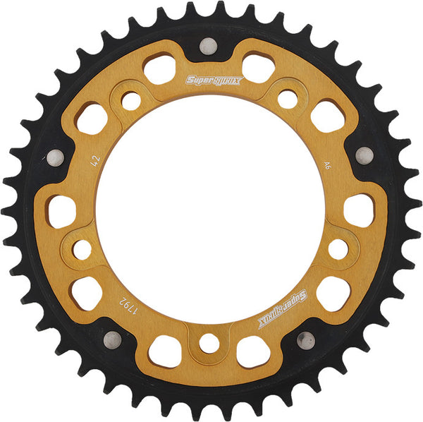 SUPERSPROX 链轮 REAR STEALTH SPROCKET ALU/STL 42T-525 GLD SUZ/TRI
