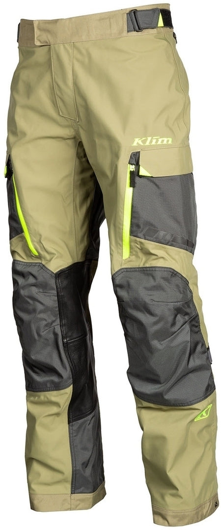 Klim Carlsbad Gore-Tex Motorcycle Textile Pants Green/Yellow