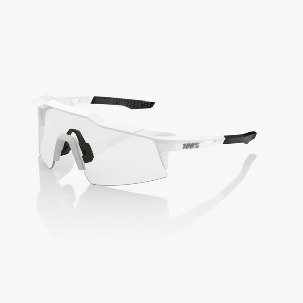 100% Speedcraft 运动眼镜 100% Speedcraft SL - 哑光 白 - Hiper 银 Mirror Lens