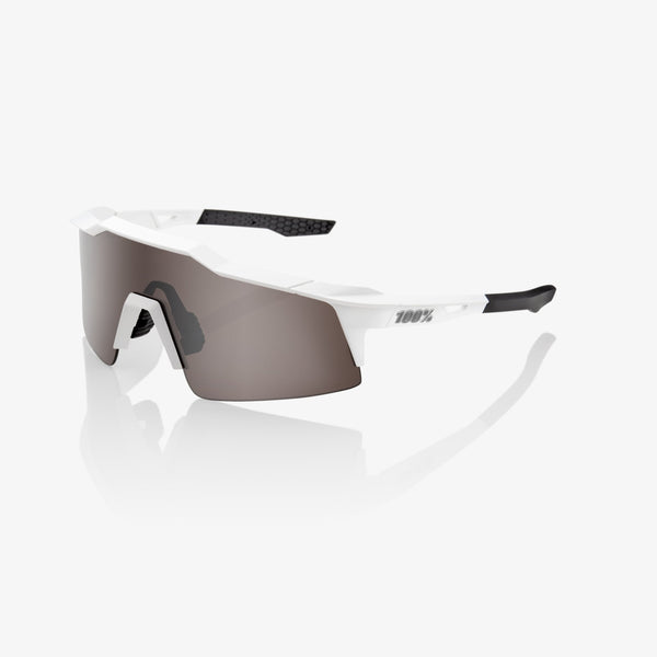 100% Speedcraft 运动眼镜 100% Speedcraft SL - 哑光 白 - Hiper 银 Mirror Lens
