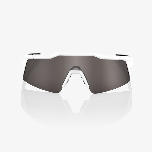 100% Speedcraft 运动眼镜 100% Speedcraft SL - 哑光 白 - Hiper 银 Mirror Lens