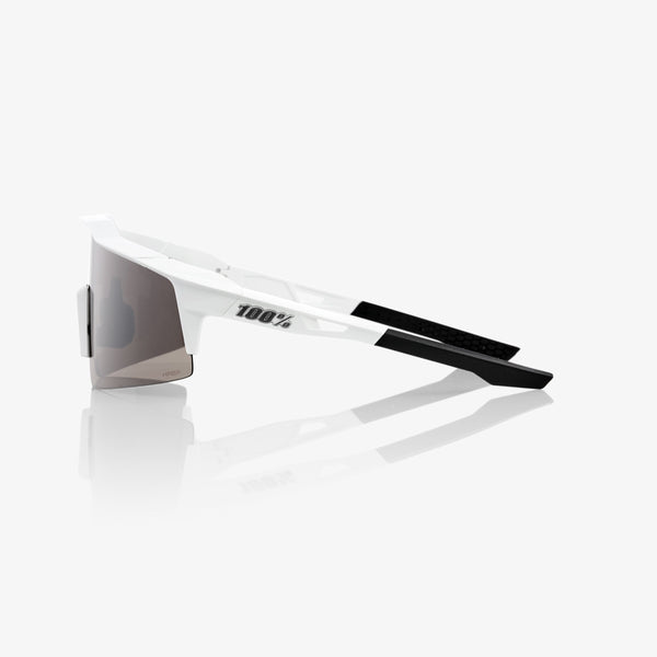 100% Speedcraft 运动眼镜 100% Speedcraft SL - 哑光 白 - Hiper 银 Mirror Lens