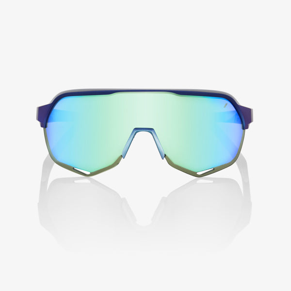 100% 运动眼镜 100% S2 - 哑光 Metallic Into the Fade - 蓝 Topaz Multilayer Mirror Lens