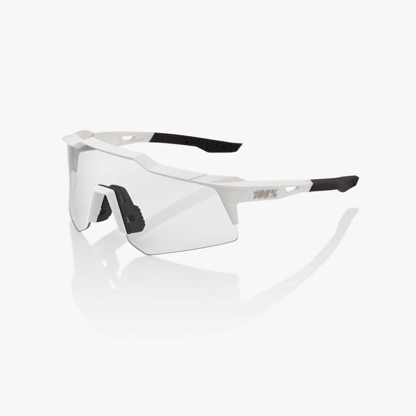 100% 运动眼镜 100% Speedcraft XS - 哑光 白 - Hiper 银 Mirror Lens