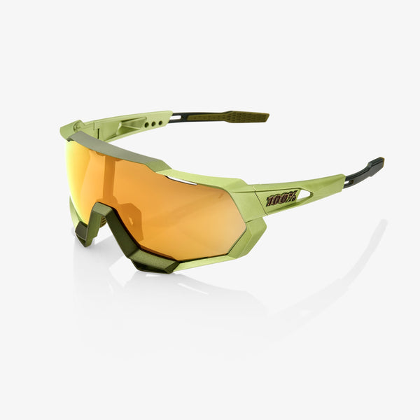 100% 运动眼镜 100% Speedtrap - 哑光 Metallic Viperidae - Bronze Multilayer Mirror Lens