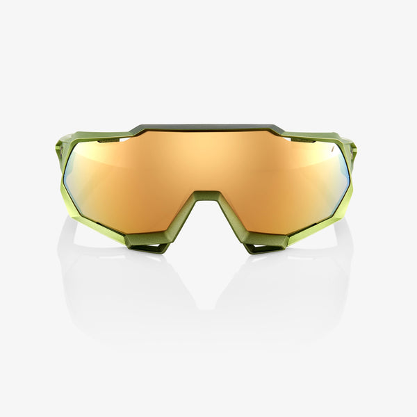 100% 运动眼镜 100% Speedtrap - 哑光 Metallic Viperidae - Bronze Multilayer Mirror Lens