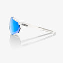 100% Racetrap 运动眼镜 100% Racetrap - 哑光 白 - Hiper 蓝 Multilayer Mirror Lens