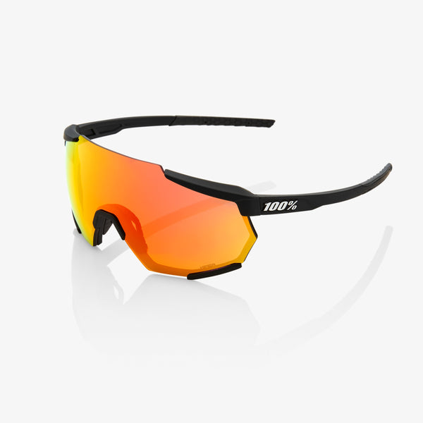100% Racetrap 运动眼镜 100% Racetrap - Soft Tact 黑 - Hiper 红 Multilayer Mirror Lens