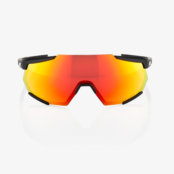 100% Racetrap 运动眼镜 100% Racetrap - Soft Tact 黑 - Hiper 红 Multilayer Mirror Lens