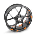 KTM "Racing" Rim Sticker Kit (Orange/White) 1290 Super Duke GT/R 2014-2021