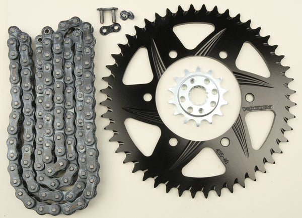 VORTEX 链轮/链条套件 STL/ALU 14/48T 黑 SX3 520-108L BLK